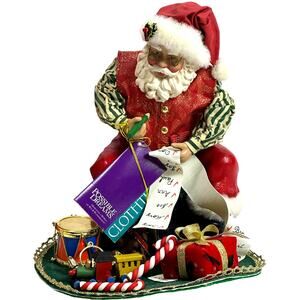 Clothtique Possible Dreams 2001 “A Generous Gent” 713397 Santa Figure-Excellent